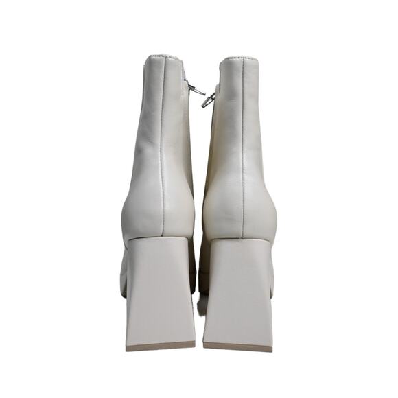 Dolce Vita Womens 10 Ulyses Platform Bootie in Ivory Leather NEW - Picture 7 of 10